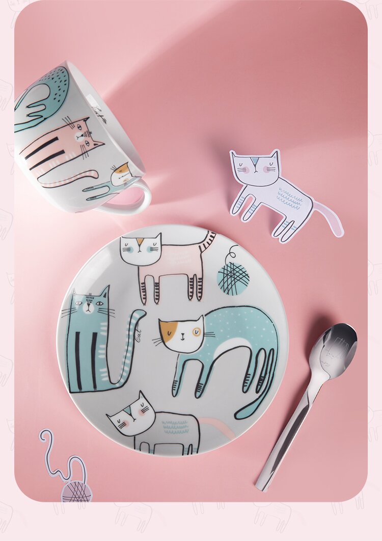 Cute-cat-soup-cup-with-dessert-plate Cute-cat-soup-cup-with-dessert-plate