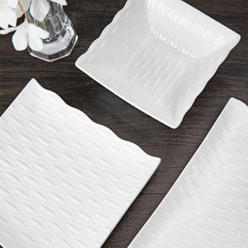 Classic-Square-Dinnerware-Set-3-piece-White-Porcelain