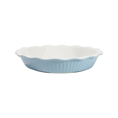 HZPP08-10 10 Inch Striped Pie Pan, Blue