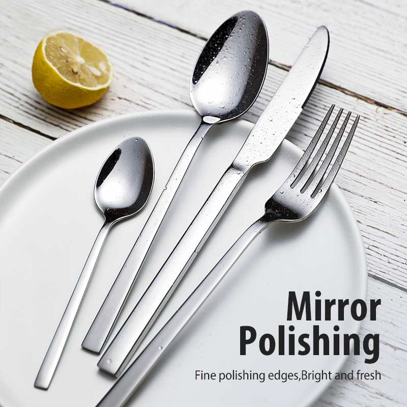 Cheap Silverware Flatware Set,4 Piece Homefavour