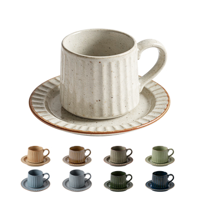 HY Floral Coffee Cup & Saucer