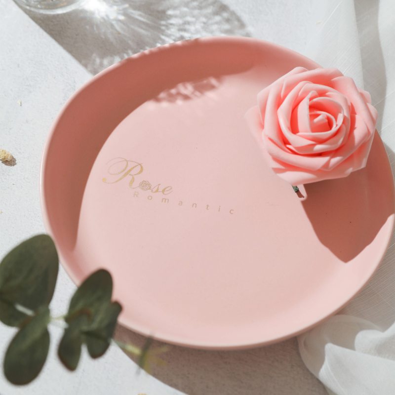 Valentine’s Day Pink Rose dinner set