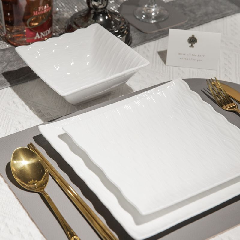 Classic-Square-Dinnerware-Set-3-piece-White-Porcelain