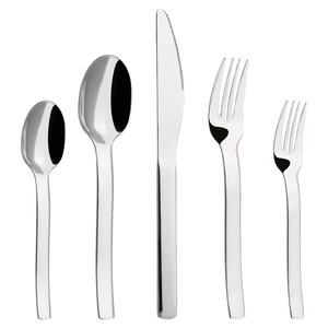 HF19030 Wide handle stainless steel  silver cutlery set