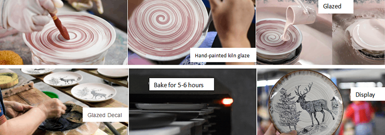 Production of Gradient Glaze Ceramics