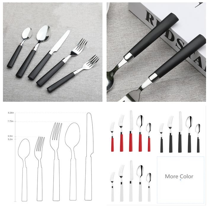 Stainless-Steel-Flatware-Black-Cutlery-Set